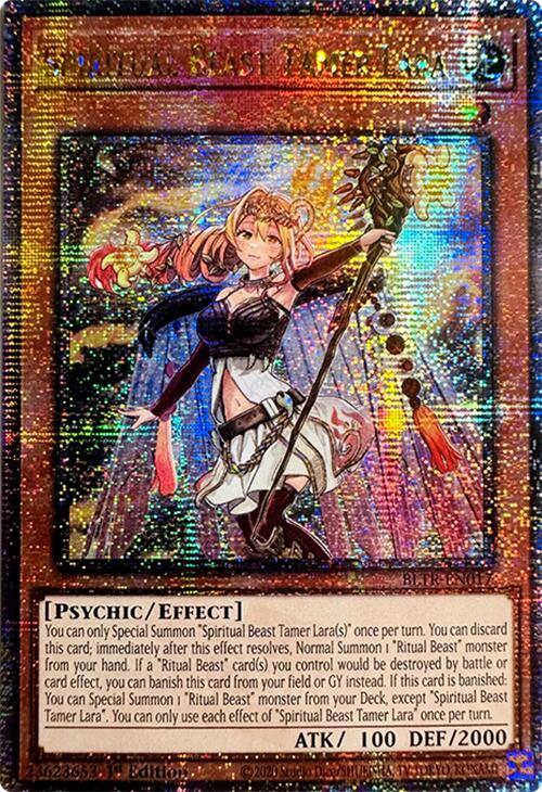 Spiritual Beast Tamer Lara (Quarter Century Secret Rare) [BLTR-EN017] Quarter Century Secret Rare