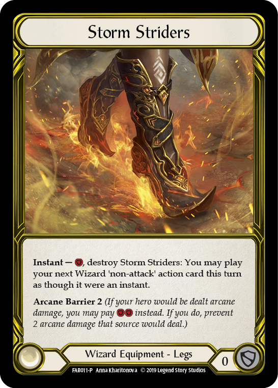 Storm Striders [FAB011-P] (Promo)  1st Edition Cold Foil - Golden