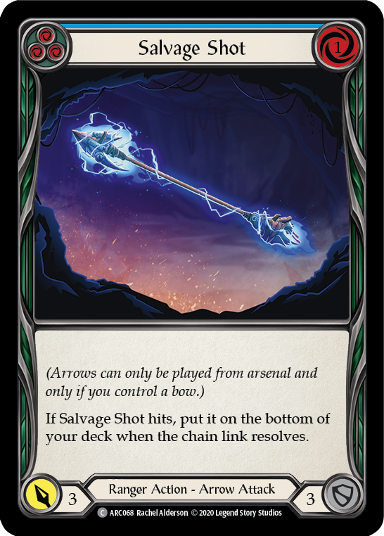 Salvage Shot (Blue) [U-ARC068] (Arcane Rising Unlimited)  Unlimited Rainbow Foil