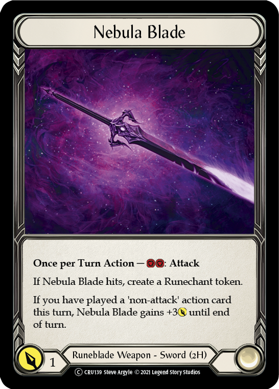 Nebula Blade [U-CRU139] (Crucible of War Unlimited)  Unlimited Rainbow Foil