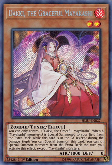 Dakki, the Graceful Mayakashi [HISU-EN027] Secret Rare