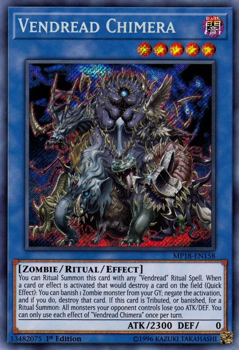 Vendread Chimera [MP18-EN158] Secret Rare