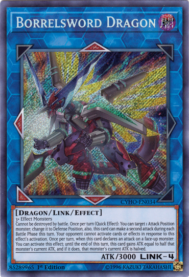 Borrelsword Dragon [CYHO-EN034] Secret Rare