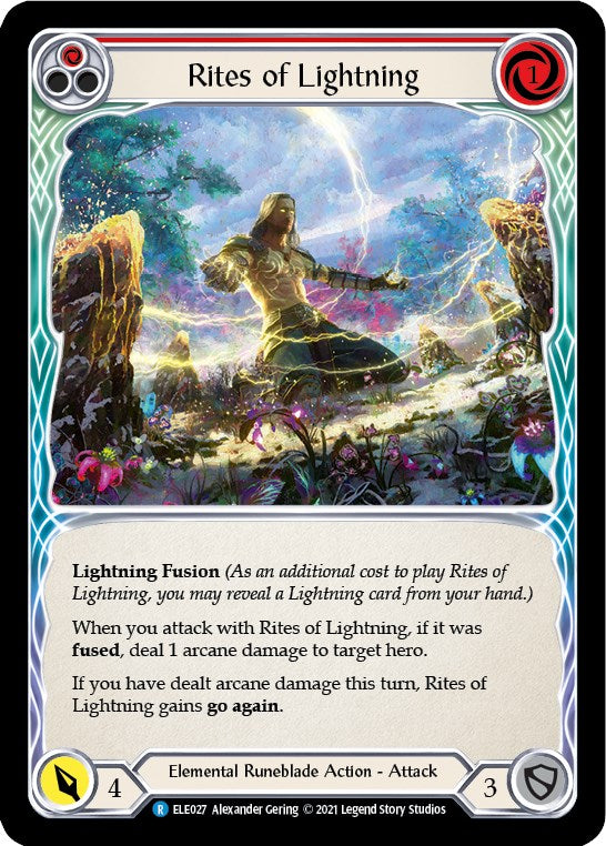 Rites of Lightning (Red) [BRI027] (Tales of Aria Briar Blitz Deck)  1st Edition Normal
