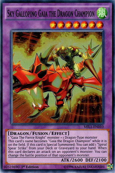 Sky Galloping Gaia the Dragon Champion [MIL1-EN010] Super Rare