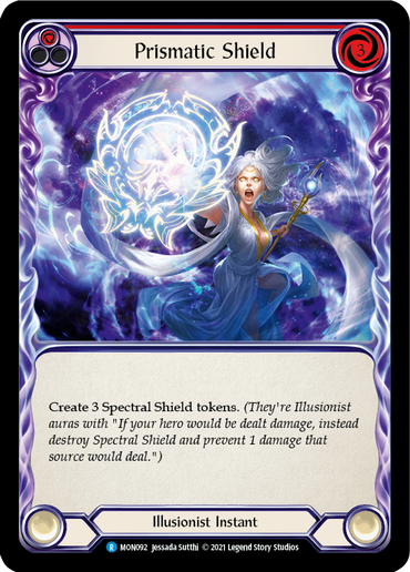 Prismatic Shield (Red) [MON092] (Monarch)  1st Edition Normal