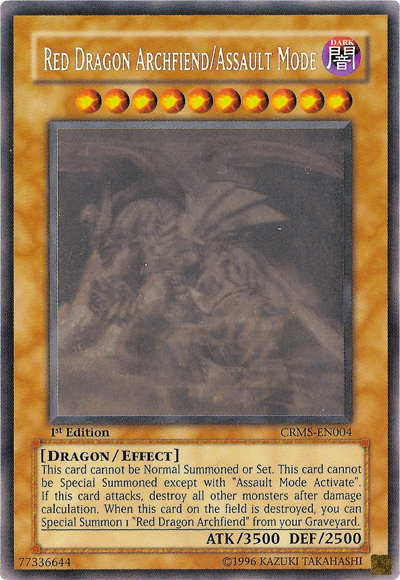 Red Dragon Archfiend/Assault Mode [CRMS-EN004] Ghost Rare