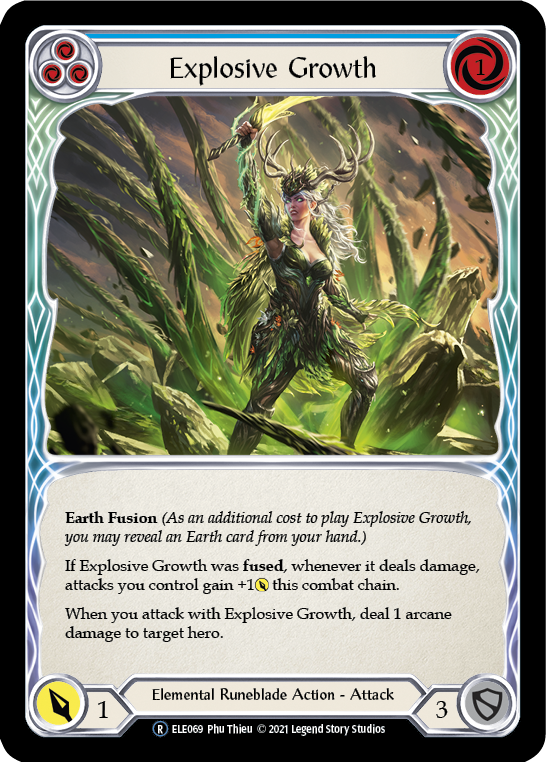 Explosive Growth (Blue) [U-ELE069] (Tales of Aria Unlimited)  Unlimited Normal