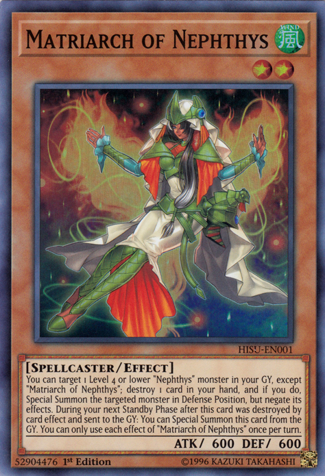 Matriarch of Nephthys [HISU-EN001] Super Rare