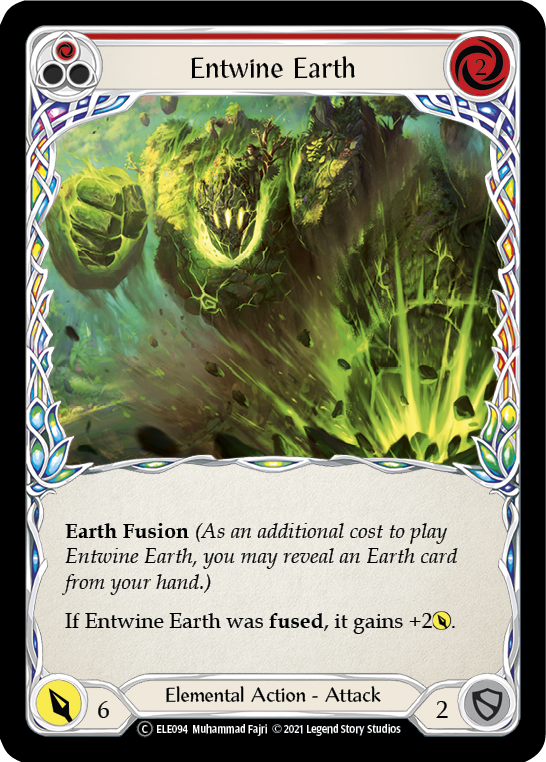 Entwine Earth (Red) [U-ELE094] (Tales of Aria Unlimited)  Unlimited Rainbow Foil