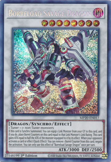 Borreload Savage Dragon [MP20-EN017] Prismatic Secret Rare