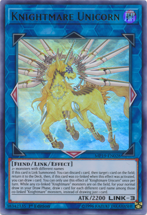 Knightmare Unicorn [MP19-EN028] Ultra Rare