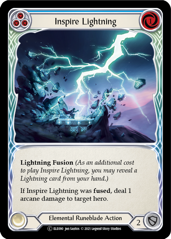 Inspire Lightning (Blue) [U-ELE090] (Tales of Aria Unlimited)  Unlimited Normal