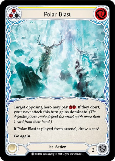 Polar Blast (Yellow) [OLD015] (Tales of Aria Oldhim Blitz Deck)  1st Edition Normal