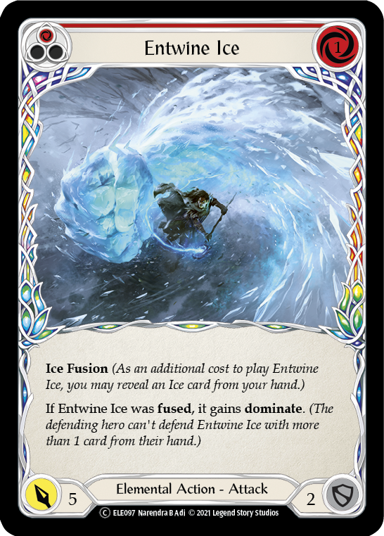 Entwine Ice (Red) [U-ELE097] (Tales of Aria Unlimited)  Unlimited Rainbow Foil