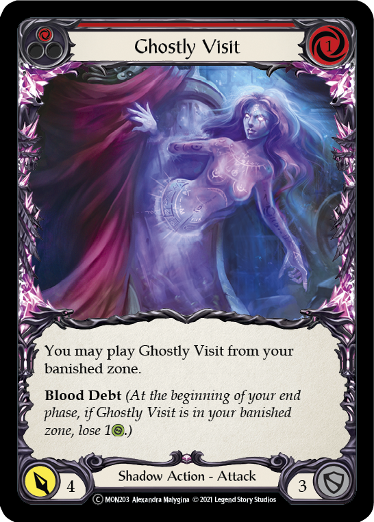 Ghostly Visit (Red) [U-MON203-RF] (Monarch Unlimited)  Unlimited Rainbow Foil