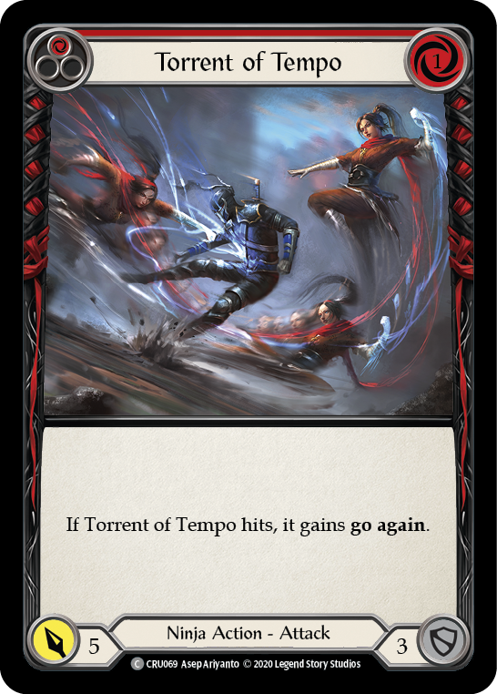 Torrent of Tempo (Red) [CRU069] (Crucible of War)  1st Edition Normal