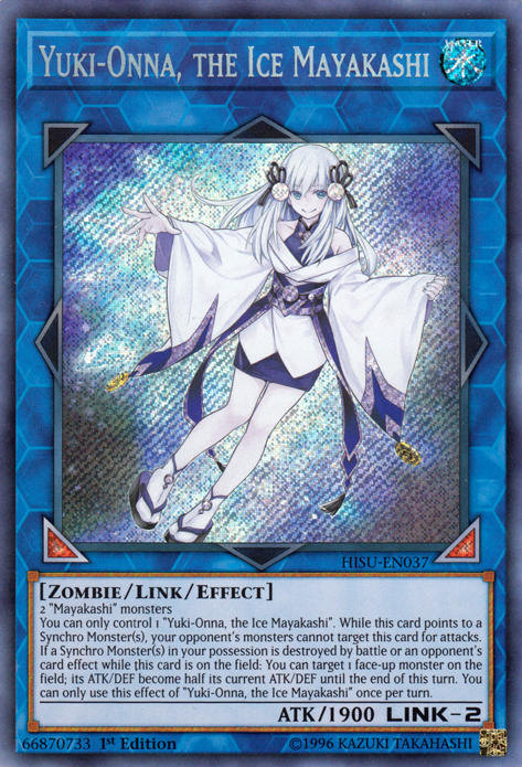 Yuki-Onna, the Ice Mayakashi [HISU-EN037] Secret Rare