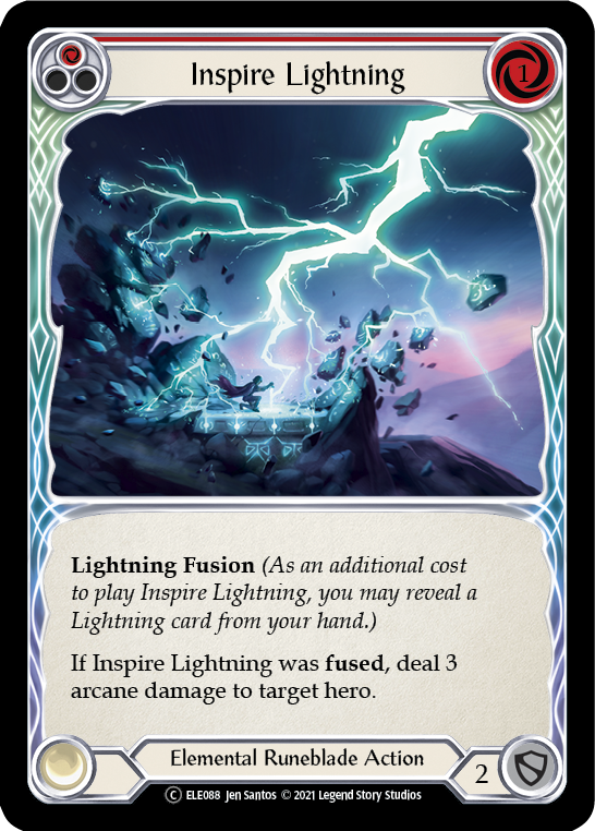 Inspire Lightning (Red) [U-ELE088] (Tales of Aria Unlimited)  Unlimited Normal