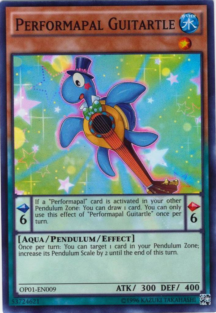 Performapal Guitartle [OP01-EN009] Super Rare