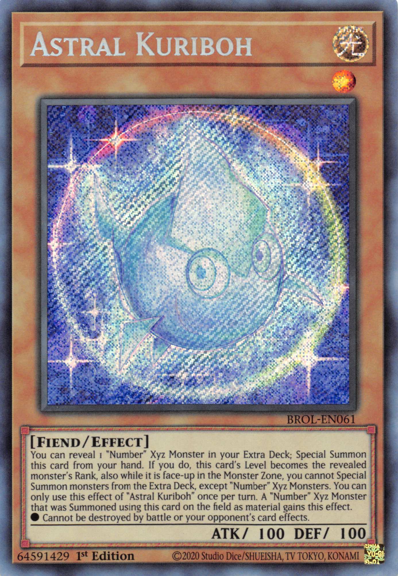 Astral Kuriboh [BROL-EN061] Secret Rare