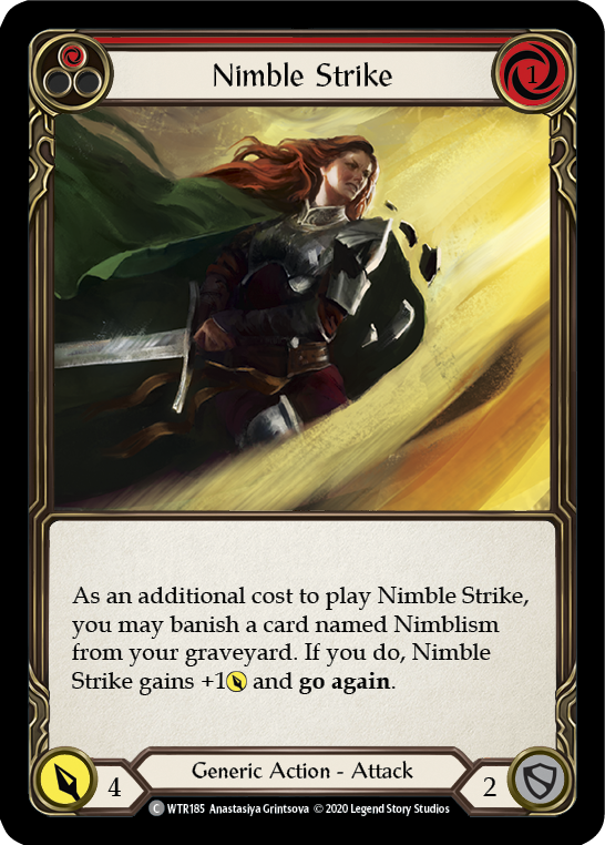 Nimble Strike (Red) [U-WTR185] (Welcome to Rathe Unlimited)  Unlimited Normal